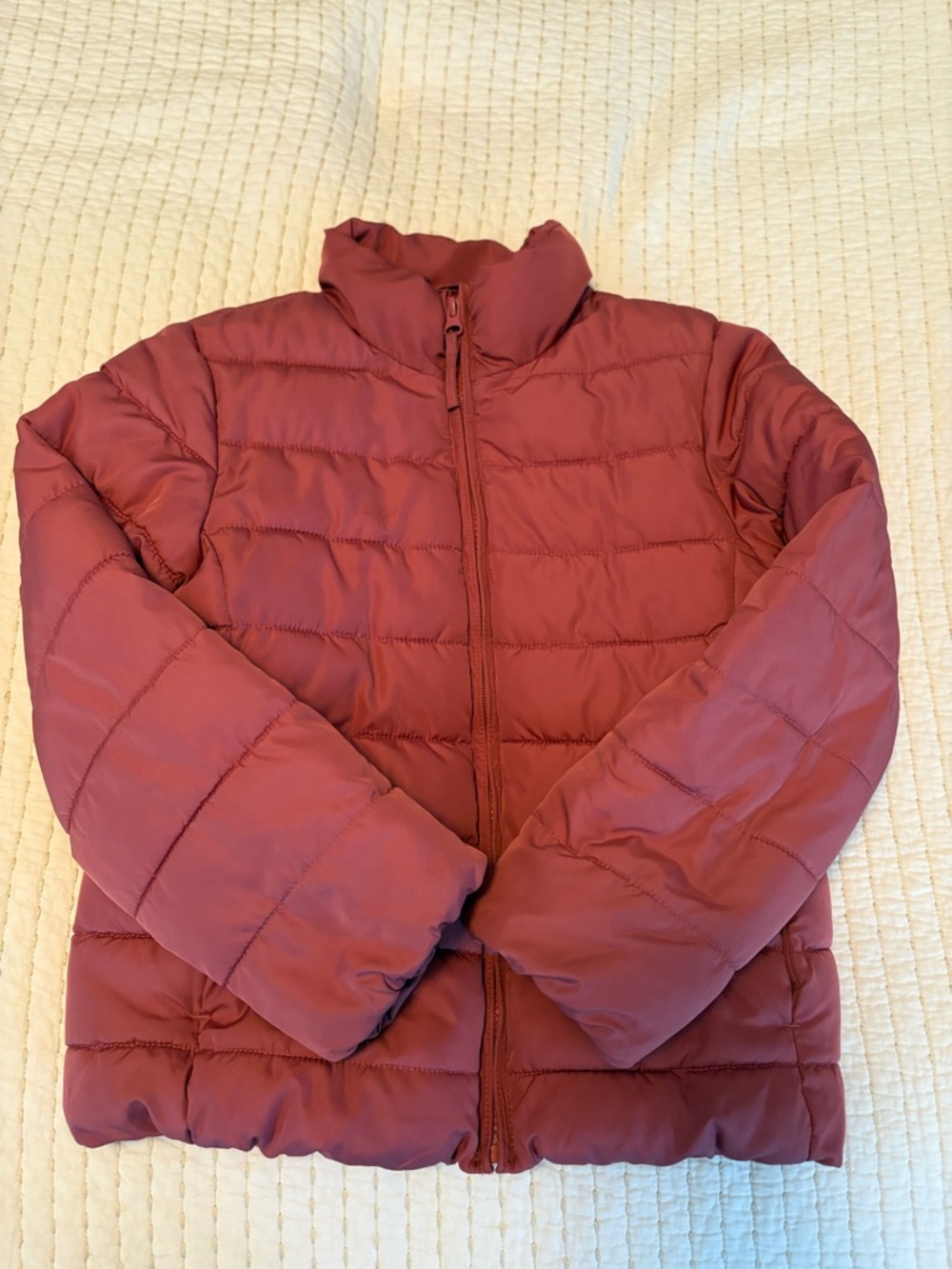 Mauve Quilted Puffer Jacket